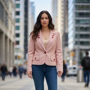 Parameter ANTHROPOLOGIE Women's Blazer in Light Pink